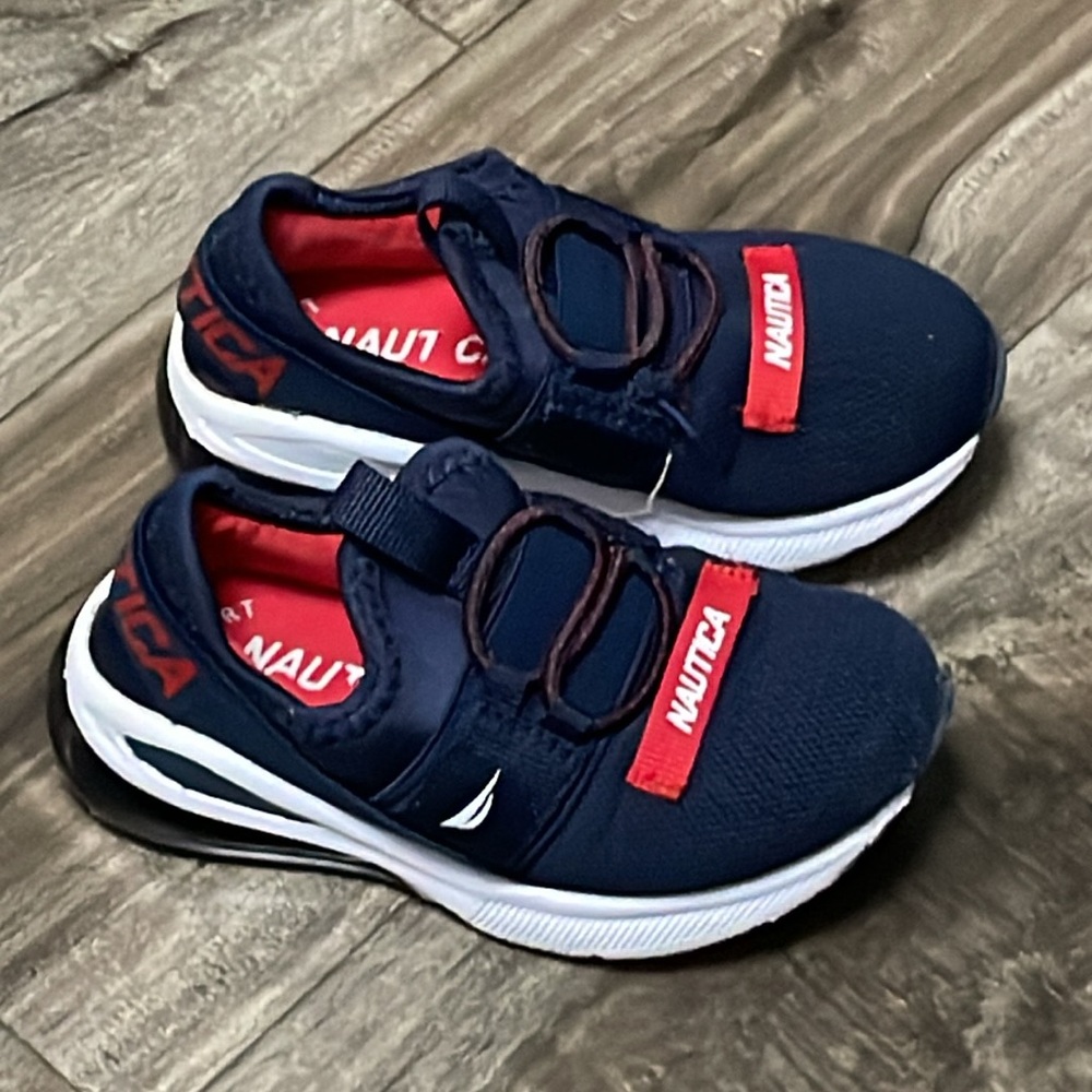 Nautica Kids Blue and Red Size 8 sneakers
